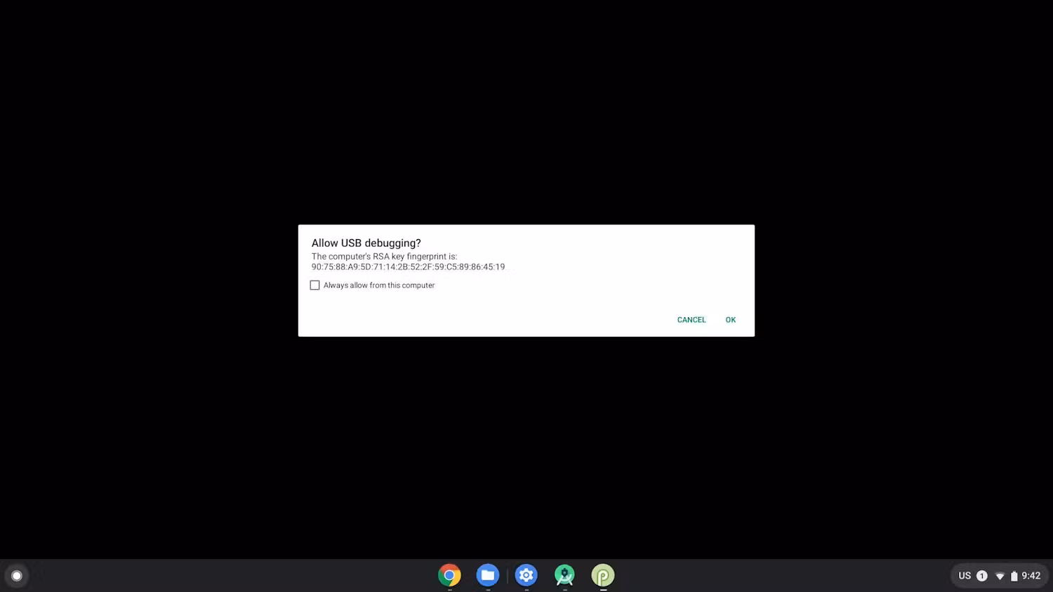 Authorization to connect to the device