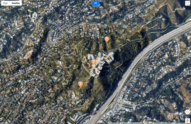 مثال نقشه ماهوارهای Satellite map example