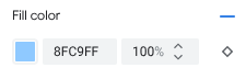 Diamond icon showing that zoom-level styling is available